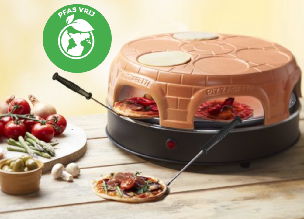 Pizzarette 6 personen, PFAS vrij, roestvrijstaal